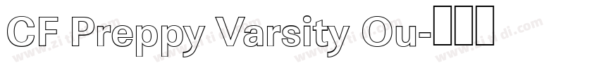 CF Preppy Varsity Ou字体转换